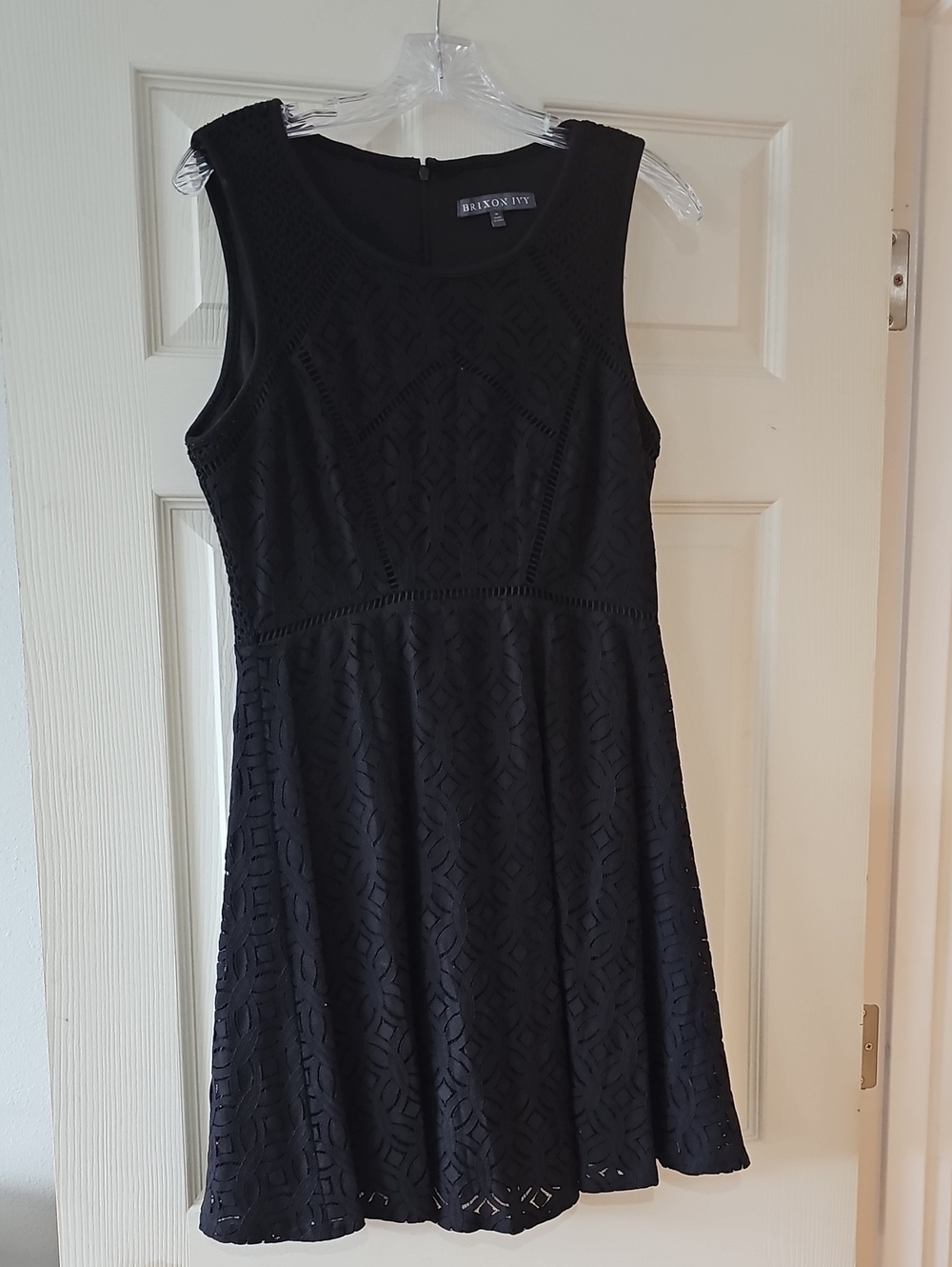 Brixon Ivy Black Sleeveless Lace Mini Dress